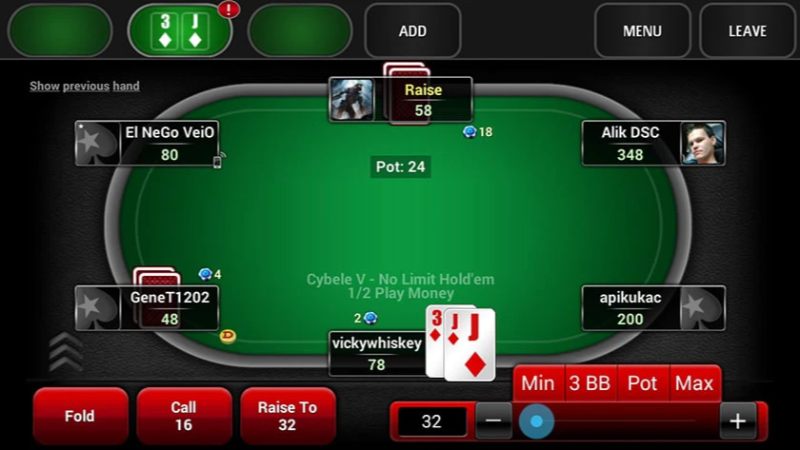 Các thuật ngữ trong trò chơi Poker online tiền thật