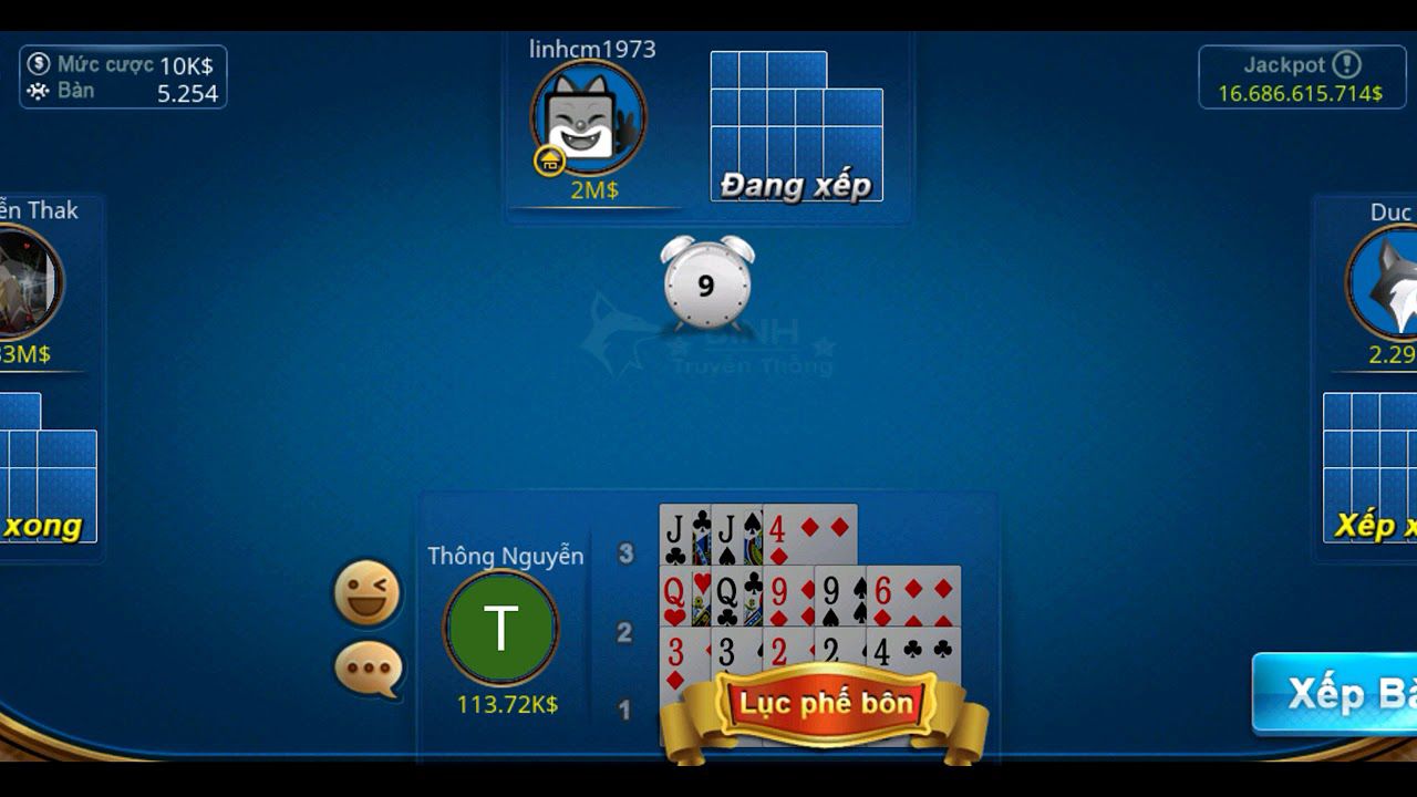 Một số trường hợp đặc biệt khi chơi mậu binh lục phế bôn