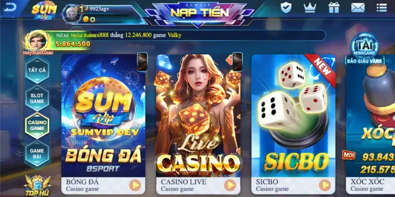 Kho game Chính Tại Sumvip Trải Nghiệm Giải Trí Đỉnh Cao